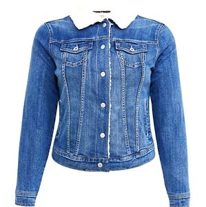 Torrid Denim Sherpa Trucker Jacket